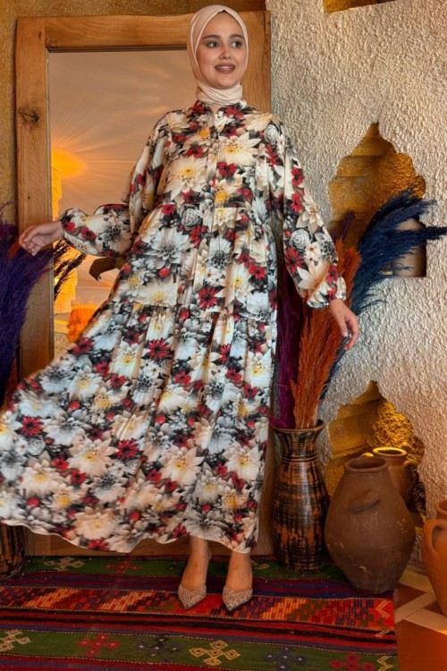 Asrın MANGO ELBİSE Kırmızı