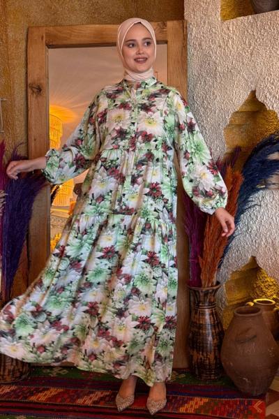 Asrın MANGO ELBİSE Yeşil