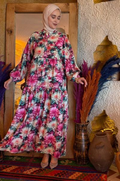 Asrın MANGO ELBİSE Pembe