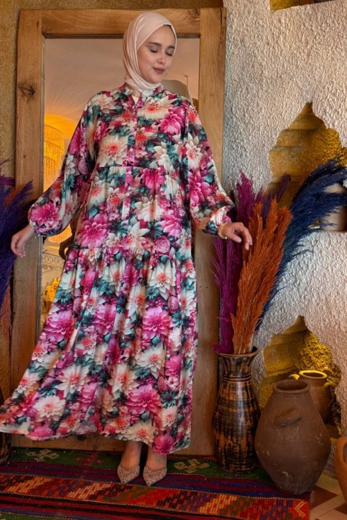 Asrın MANGO ELBİSE Pembe