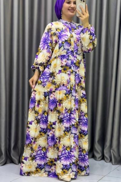 Asrın MANGO ELBİSE Mor