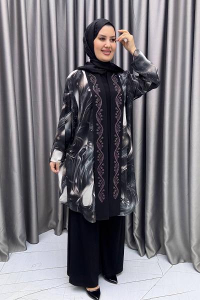 Asuman 3 lü Takım Siyah