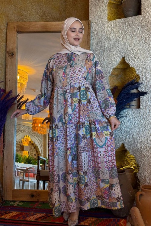 Aylin Mango Elbise Yeşil