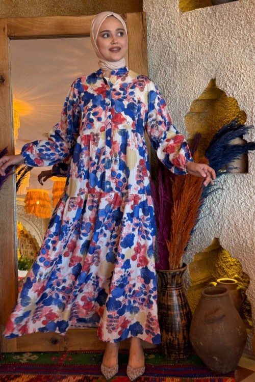 Aysu MANGO ELBİSE Mavi