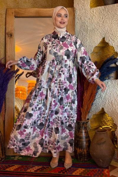 Aysu MANGO ELBİSE Gri