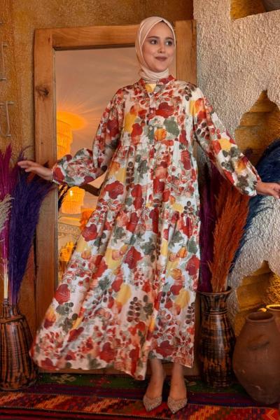 Aysu MANGO ELBİSE Turuncu