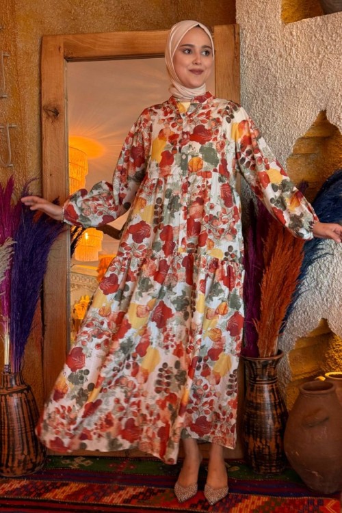 Aysu MANGO ELBİSE Turuncu