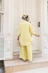 AZİZE Salaş Tunik Pantolon Takım Sarı