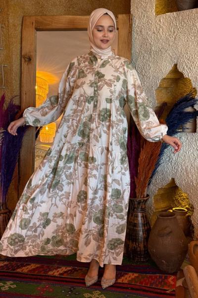 Başak MANGO ELBİSE Yeşil