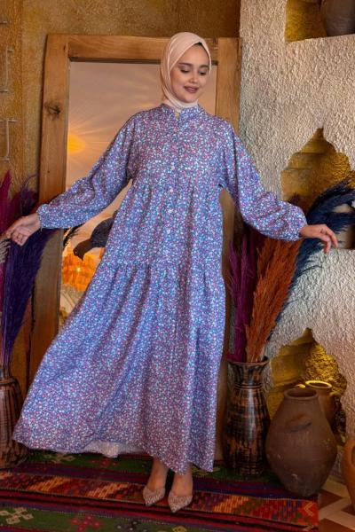 Beliz MANGO ELBİSE Mavi