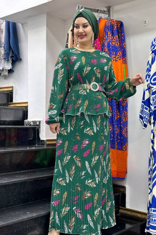 Bihter elbise Yeşil