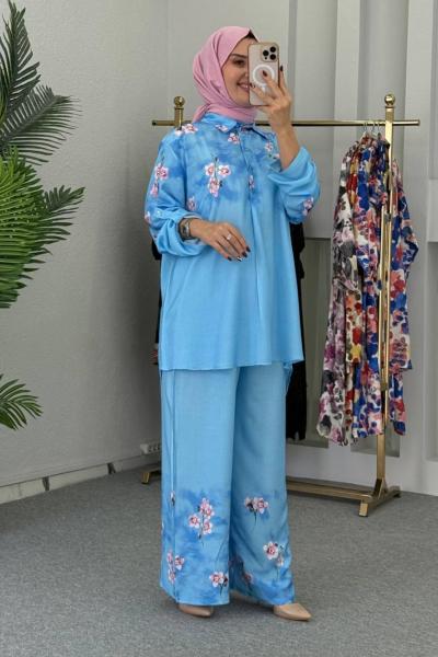 Busem Tunik Takım Mavi