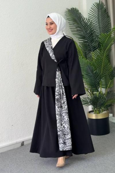 Çisem Etekli Takım Siyah