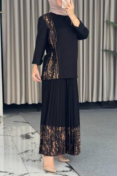 Deniz Yıldızı Etekli Takım Siyah