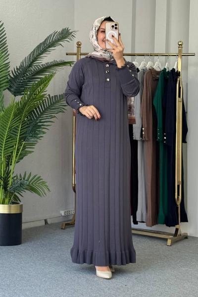 Ecrin Merserize Elbise Füme