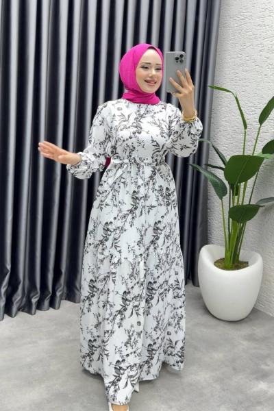 ESEN KEMERLİ MANGO ELBİSE Siyah