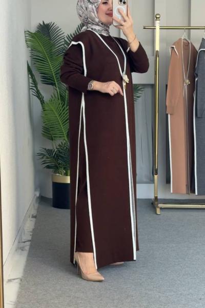 Evrim Elbiseli Takım Kahverengi