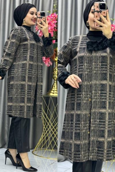 GÜLSEHER Kadın Ceket Kahverengi