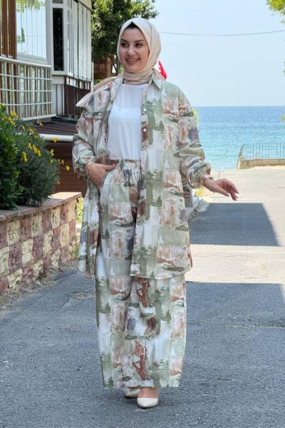 Hasret Pantolonlu Tunik Takım Yeşil