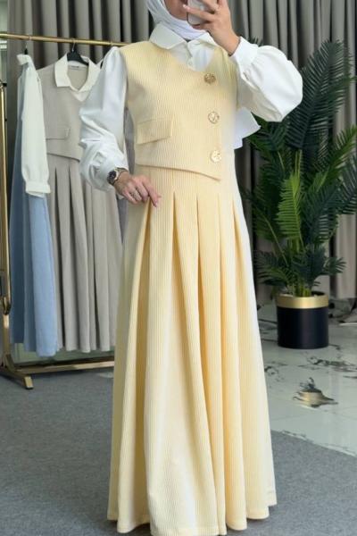 Hümeyra Elbise Sarı