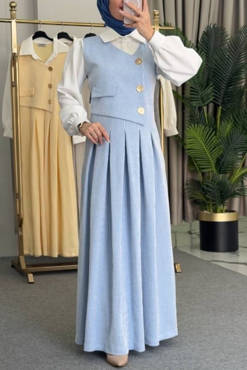 Hümeyra Elbise Mavi