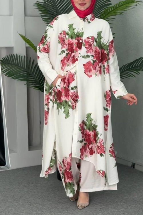 İlkyaz Modal Takım Krem