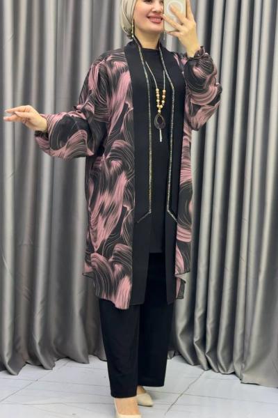 İzabel 3 lü Takım Gül