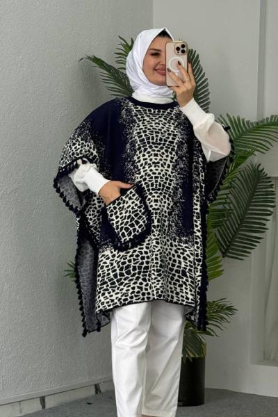 Leopar Desenli Panço Siyah