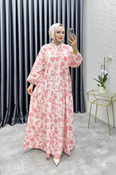 LETAFET MANGO ELBİSE Pembe