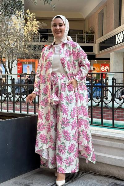 Leydi Tunik Takım Eflatun