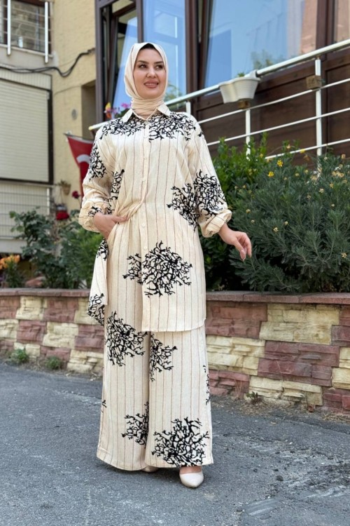 Leyla Pantolonlu Tunik Takımı Siyah