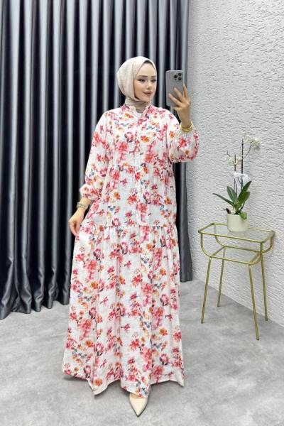 LİSA MANGO ELBİSE Pembe