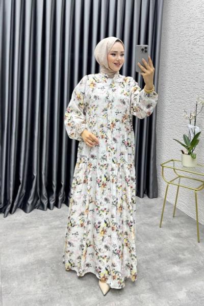 LİSA MANGO ELBİSE Krem