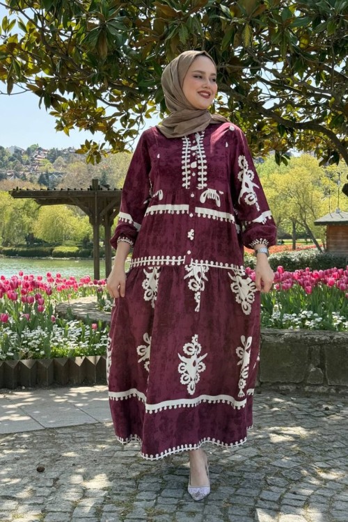 Melek elbise Bordo