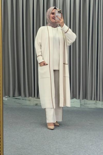 Mevlana 3 lü Takım Krem