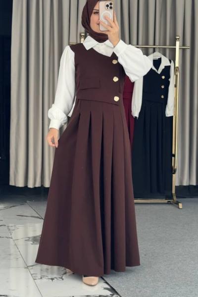 Meyra Elbise Kahverengi