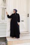 MİA Cepli Salaş Tunik Pantolon Takım Siyah