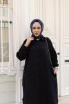 MİA Cepli Salaş Tunik Pantolon Takım Siyah