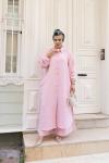 MİA Cepli Salaş Tunik Pantolon Takım Pembe