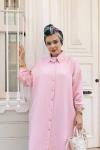 MİA Cepli Salaş Tunik Pantolon Takım Pembe