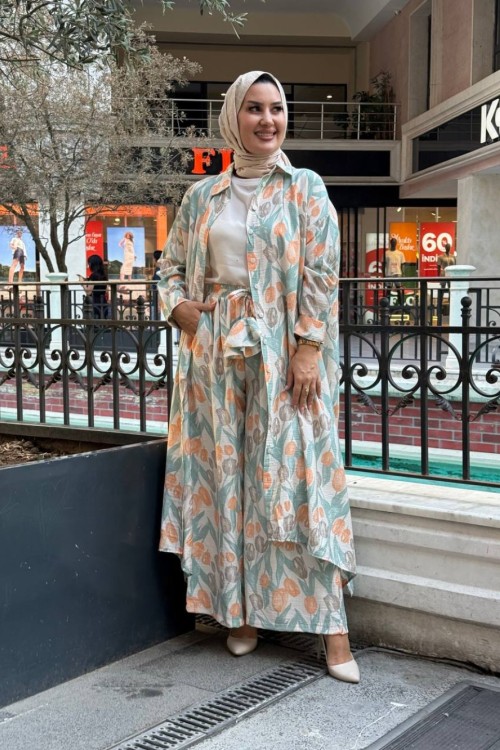 Mucize Tunik Takım Su Yeşili