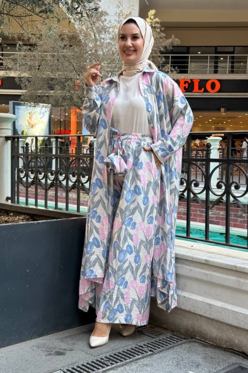 Mucize Tunik Takım Mavi