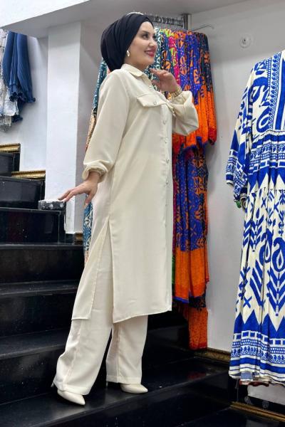 Nursema  ikili takım Krem