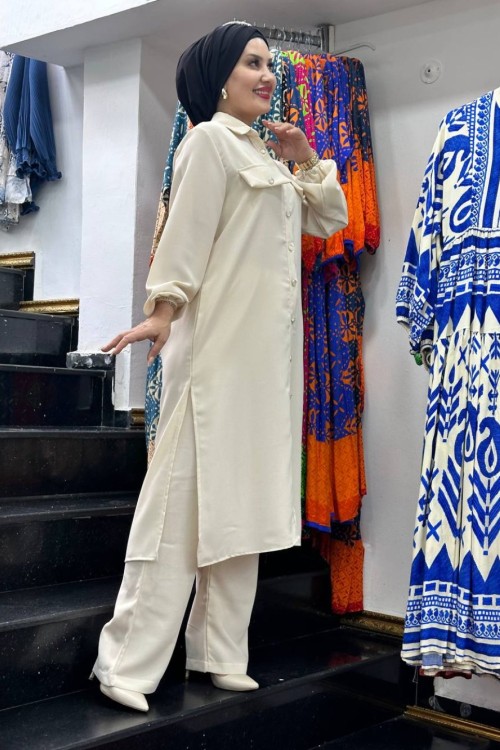 Nursema  ikili takım Krem