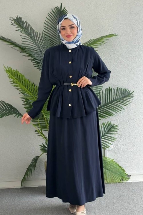 Orkide Etekli Takım Lacivert