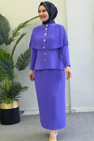 Özel tasarım üçlü takım Mor