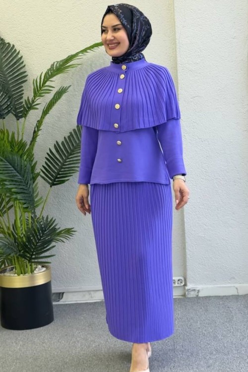 Özel tasarım üçlü takım Mor