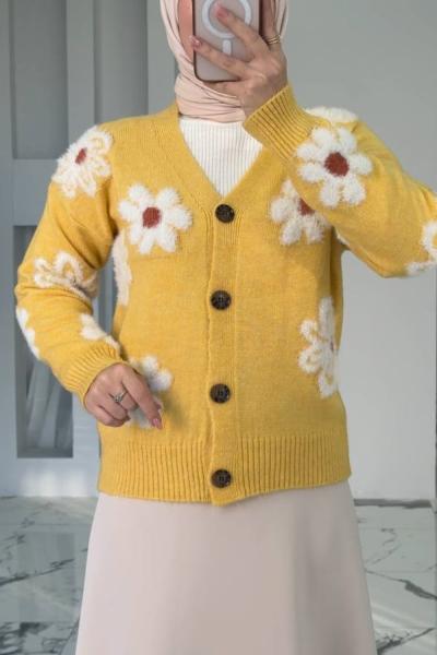 Papatya Hırka Sarı