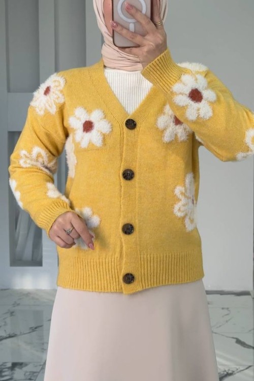 Papatya Hırka Sarı