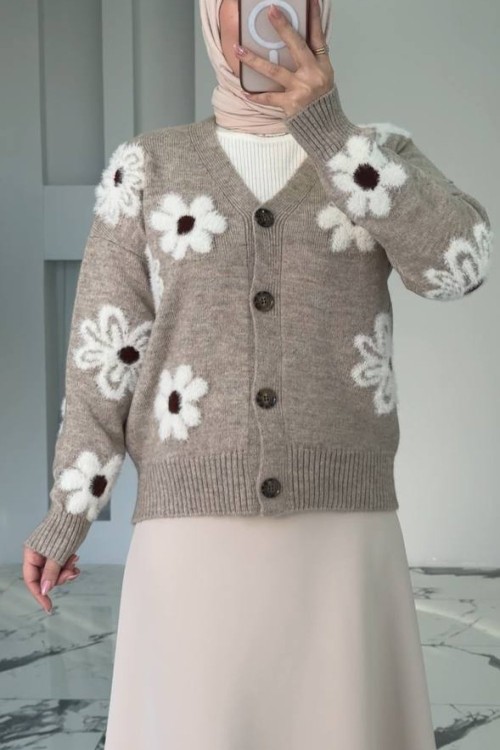 Papatya Hırka Vizon